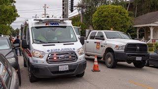 Utility Worker Electrocuted on Lincoln Street - Medics Responding and On Scene