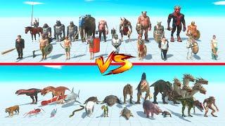 Weapon Team vs Bite Team - Animal Revolt Battle Simulator