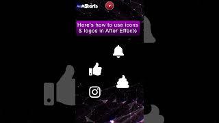 Get icons and logos into After Effects #Shorts