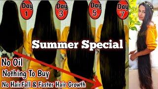 7 Days Super Fast Hair Growth Challenge - Before & After | Grow The Longest Hair In Summer | RuntiMe