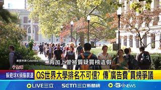 英國QS世界大學排名 台大為台灣唯一百大! QS世界大學排名不可信? 傳"廣告費"買榜爭議 哥大承認數據造假 US News大學排名第2跌至18｜【國際局勢】20240605｜三立iNEWS