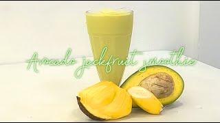  Avocado jackfruit smoothie  #2024 #drink #smoothie #tiktok #asmr #easy #recipe #homecafe