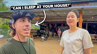 Asking Strangers to Sleep in Their Home in Cambodia 