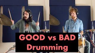 How Do GOOD and BAD Drummers Play Differently In The Studio?