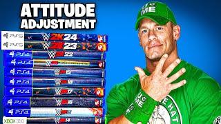 Hitting An Attitude Adjustment With John Cena In EVERY WWE 2K Game!