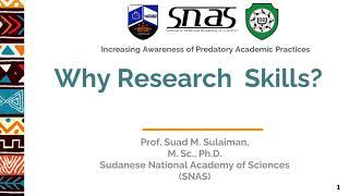 Why Research  Skills