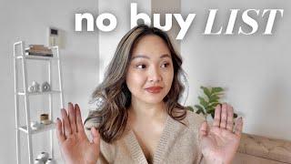 No Buy List | 10 Things I Won't Buy in 2024