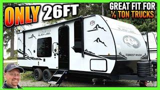 ½ Tons will Handle This All Day Long! 2025 Grey Wolf 22CE Couple's Camping Travel Trailer