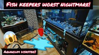 EVERY FISH KEEPERS WORST NIGHTMARE! AQUARIUM DISASTER