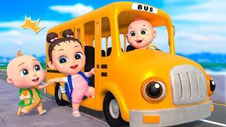 School Bus Rules | Safety Tips with Wheels On The Bus Song | PulkaCoco‬ Nursery Rhymes & Kids Songs