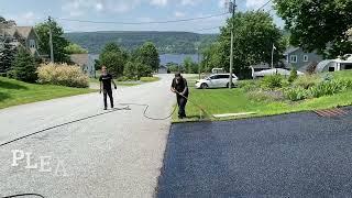 Professional Asphalt Spray Sealing: "The Awesome Cool Customer One" Top Coats Pavement Maintenance