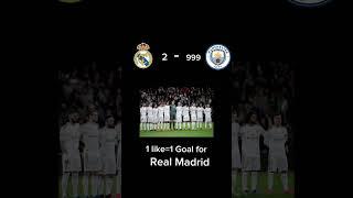 1 like 1 goal for Real Madrid