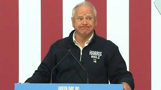 Tim Walz full speech at campaign rally in Wisconsin