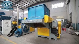New Designed Plastic PE PP PVC Pipe and Lumps Single Shaft Shredder