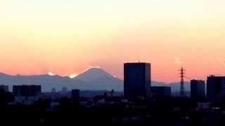 Sunset into Mt. Fuji