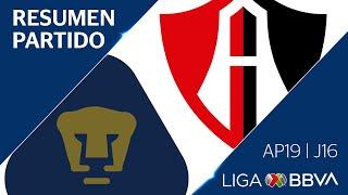 Resumen y Goles | Pumas vs Atlas | Jornada 16 - Apertura 2019 | Liga BBVA MX