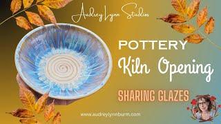 POTTERY Kiln Opening,  Join me as I share my GLAZE COMBOS with you!