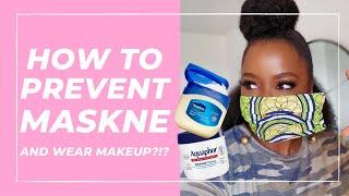 How to Prevent MASKNE   + Makeup Under Mask? | Style and Beauty Doctor