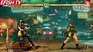 Chun-Li vs Cammy (Hardest AI) - Street Fighter V