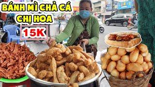 Đơn Giản Ổ Bánh Mì Chả Cá 15K Của 4 Chị Gái Mỗi Ngày Chiên 100KG Bán Mỏi Cả Tay Ở Vỉa Hè Q8