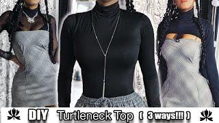 DIY Turtleneck Top: One Pattern Three Shirts | Brandy Melville Inspired