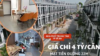 Nhà Phố, Shophouse trung tâm TP Dĩ An giá chỉ 4 tỷ/căn 200m2 sàn - mặt tiền đường lớn 22m