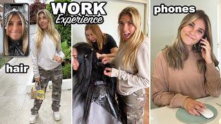 SCHOOL Work Experience Week! I worked in a salon! | Rosie McClelland