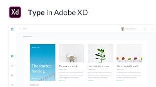 Adobe XD tutorial: How to use Type