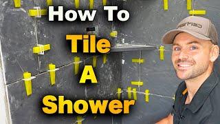 How To Tile A Shower - Start To Finish Walls