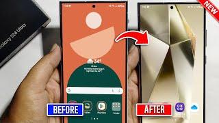 How To get Back To Default Theme Samsung Galaxy S24 /S24 Plus/S24 Ultra