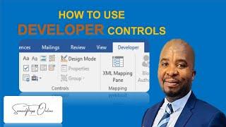 HOW TO USE DEVELOPER CONTROLS ON MICROSOFT WORD