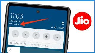 Jio Sim Card Showing No Service | Jio Sim No Service Problem