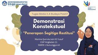 Demonstrasi Kontekstual Modul 1.4 Budaya Positif (Penerapan Segitiga Restitusi)