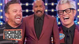 JACKASS FAMILY FEUD! Johnny Knoxville, Wee Man & The Jackass Cast Play Family Feud With Steve Harvey