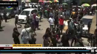 Manifestantes paralisaram a baixa da Cidade Maputo por 15 minutos