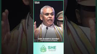 Shri Acharya Devvrat, Hon’ble Governor of Gujarat, at the launch of #SHEAlliance