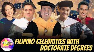 Filipino Celebrities with Doctorate Degrees