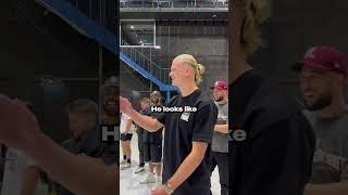 Erling Haaland vs. Logan Paul & KSI  (via @loganpaul/X) #shorts