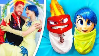 INSIDE OUT 2: Anger and Joy Get MARRIED! If Emotions Rule Me! Inside Out 2 in Real Life