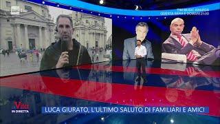 L'ultimo saluto a Luca Giurato, le parole della moglie e di Mara - La Vita in diretta 13/09/2024