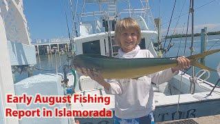 Early August Islamorada Fishing Report for Offshore & Backcountry!  Tarpon/Mahi/Tuna/Trout!