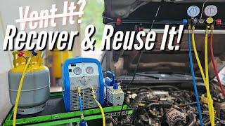 How to Recover Car AC Refrigerant at Home | DIY Refrigerant Recovery