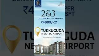 Shadnagar  airport @tukkuguda exitno14 appartments HMDA flats sales RS 4699 sqft 1240sft  6309669546