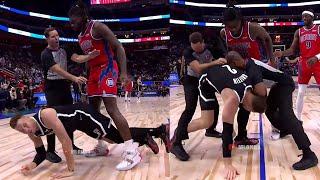 Blake Griffin almost get into a fight with Isaiah Stewart 