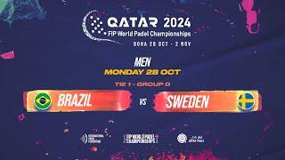  BRAZIL vs SWEDEN  - Men - Tie 1 - GROUP D - FIP WORLD PADEL CHAMPIONSHIPS QATAR 2024