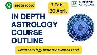 Predictive Astrology Course 7th Feb - 30 April Introduction Session #astrology #jyotish #horoscope