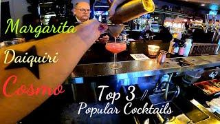 3 Most Popular Drinks In The World | Margarita / Daiquiri / Cosmo | bartender at work
