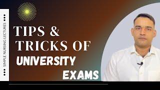 Tips and tricks of university exams