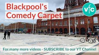 Comedy Carpet on Blackpool Seafront - underneath The Blackpool Tower!