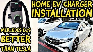 EV Charger Install - Mercedes EQS - Better than a Tesla - Autel Maxicharger 5  @autelenergyNA